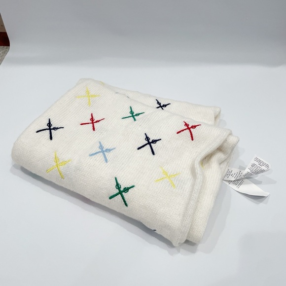 Mark & Graham Multicolor Embroidered Ski Scarf - Picture 6 of 10